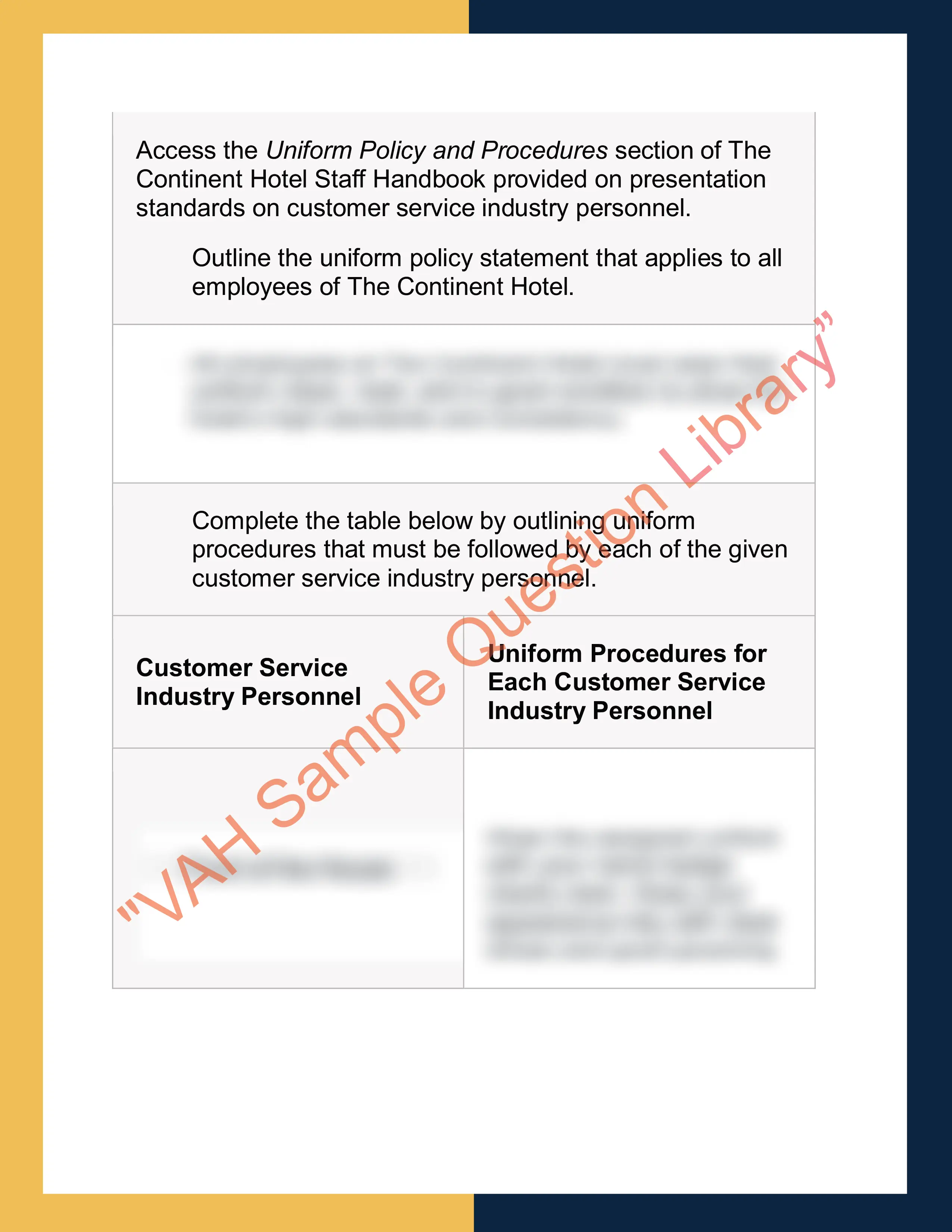 Sample Solution for SITXCCCS014 - Provide Service to Customers 6
